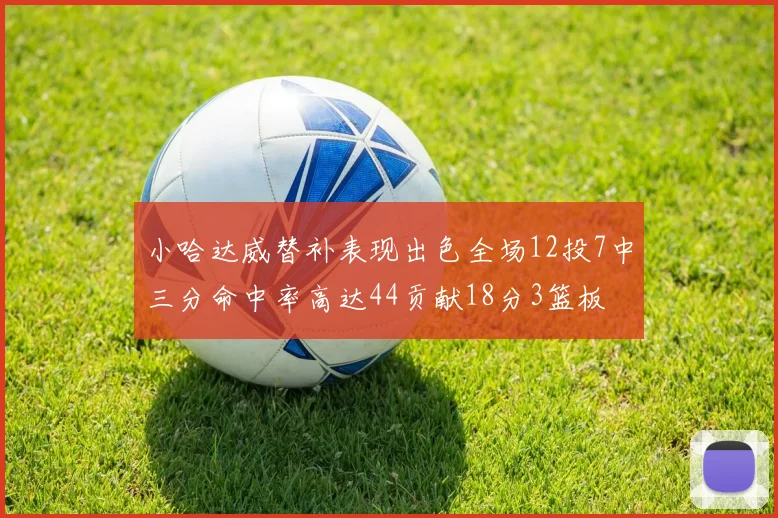 小哈达威替补表现出色全场12投7中三分命中率高达44贡献18分3篮板